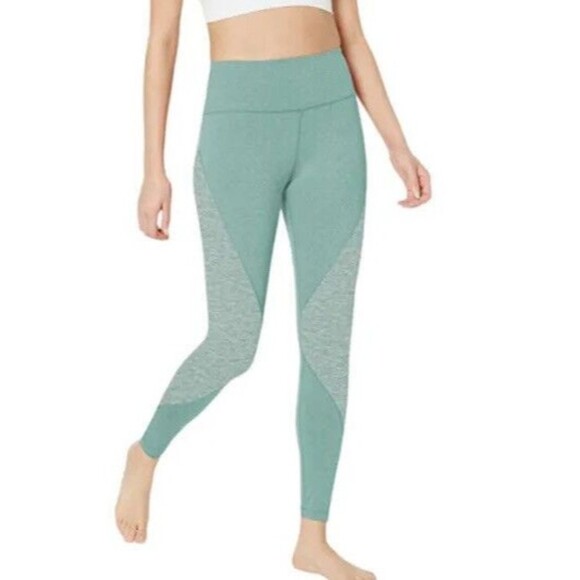 Women Green Leggings Small High Waist - Picture 3 of 11